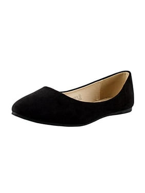 Bella Marie Angie-53 Classic Pointy Toe Ballet Slip On Flats Shoes Nude-52
